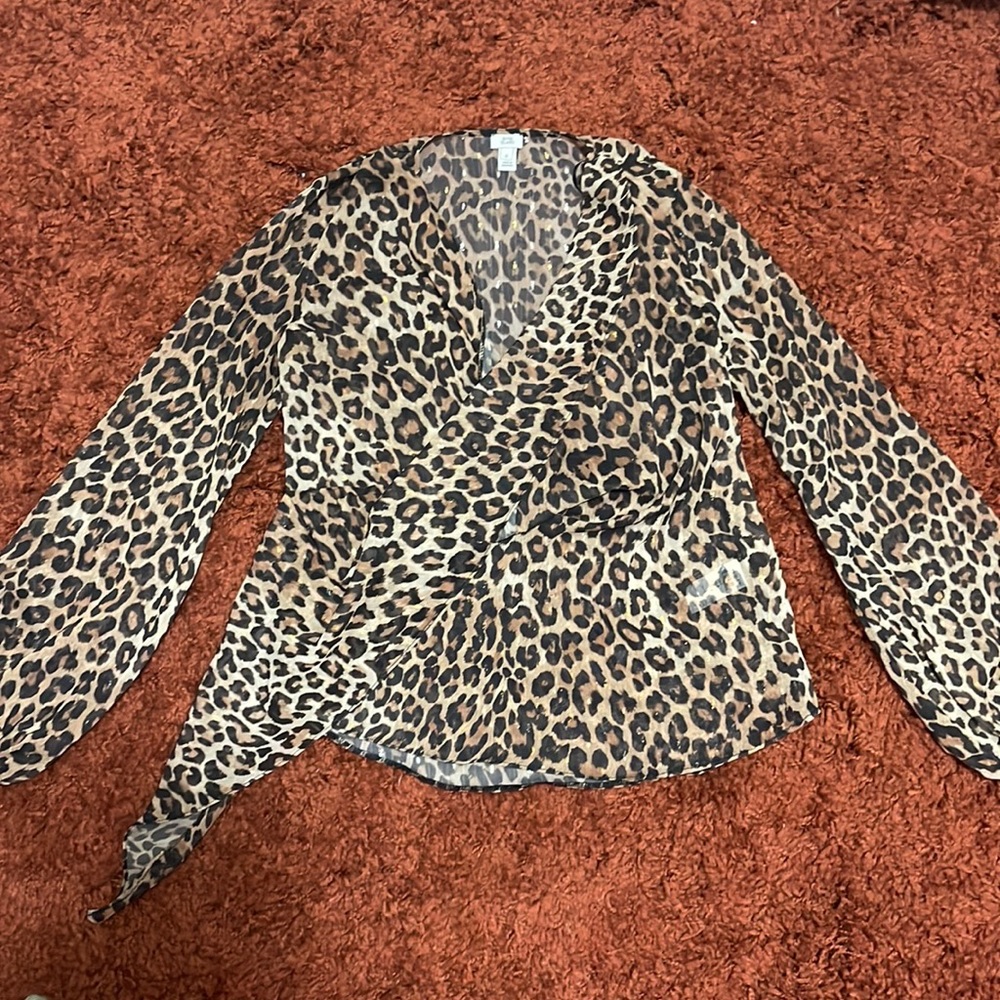 Sheer River Island Blouse Size Small (UK 8)